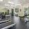 a gym with treadmills
