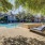 a swimming pool in a backyard